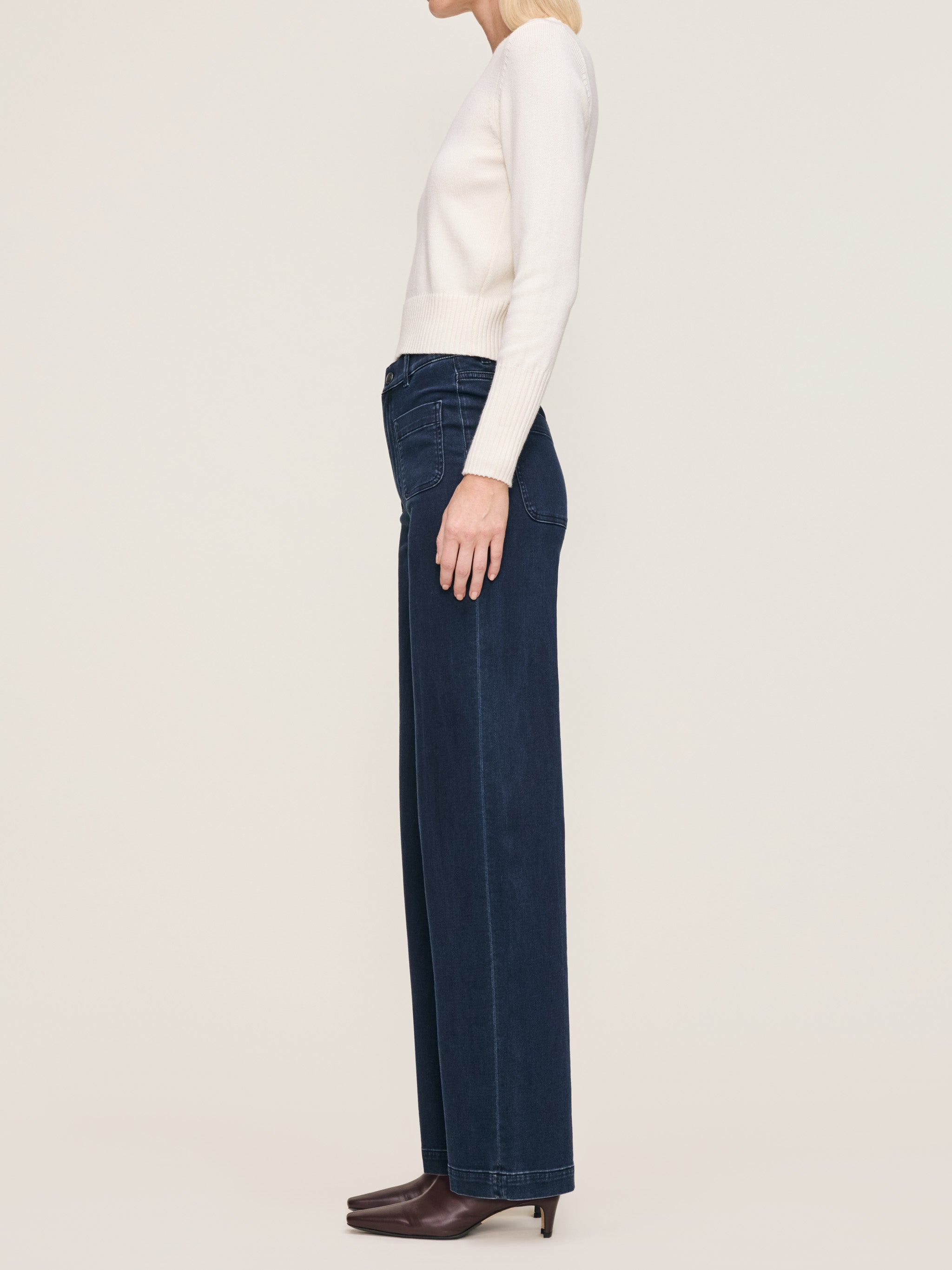 Hepburn Wide Leg High Rise 32" Jeans