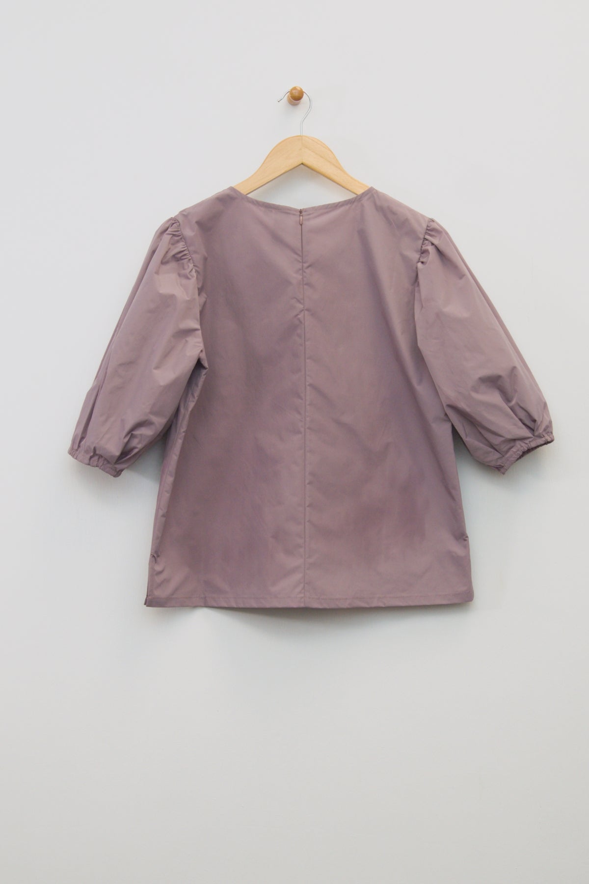 25" V-Neck Top with Puff Sleeves