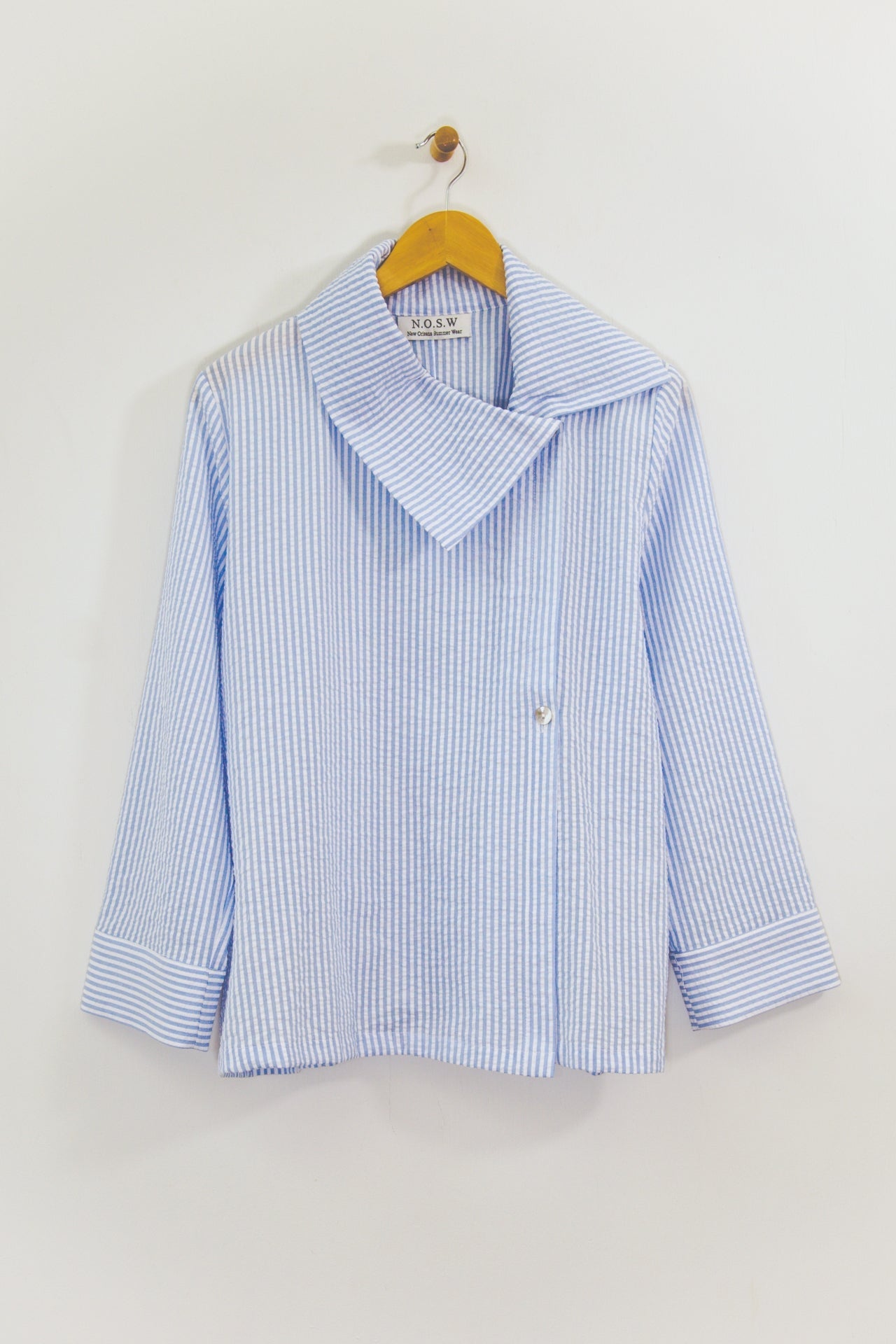 25" Seersucker Cropped Jacket