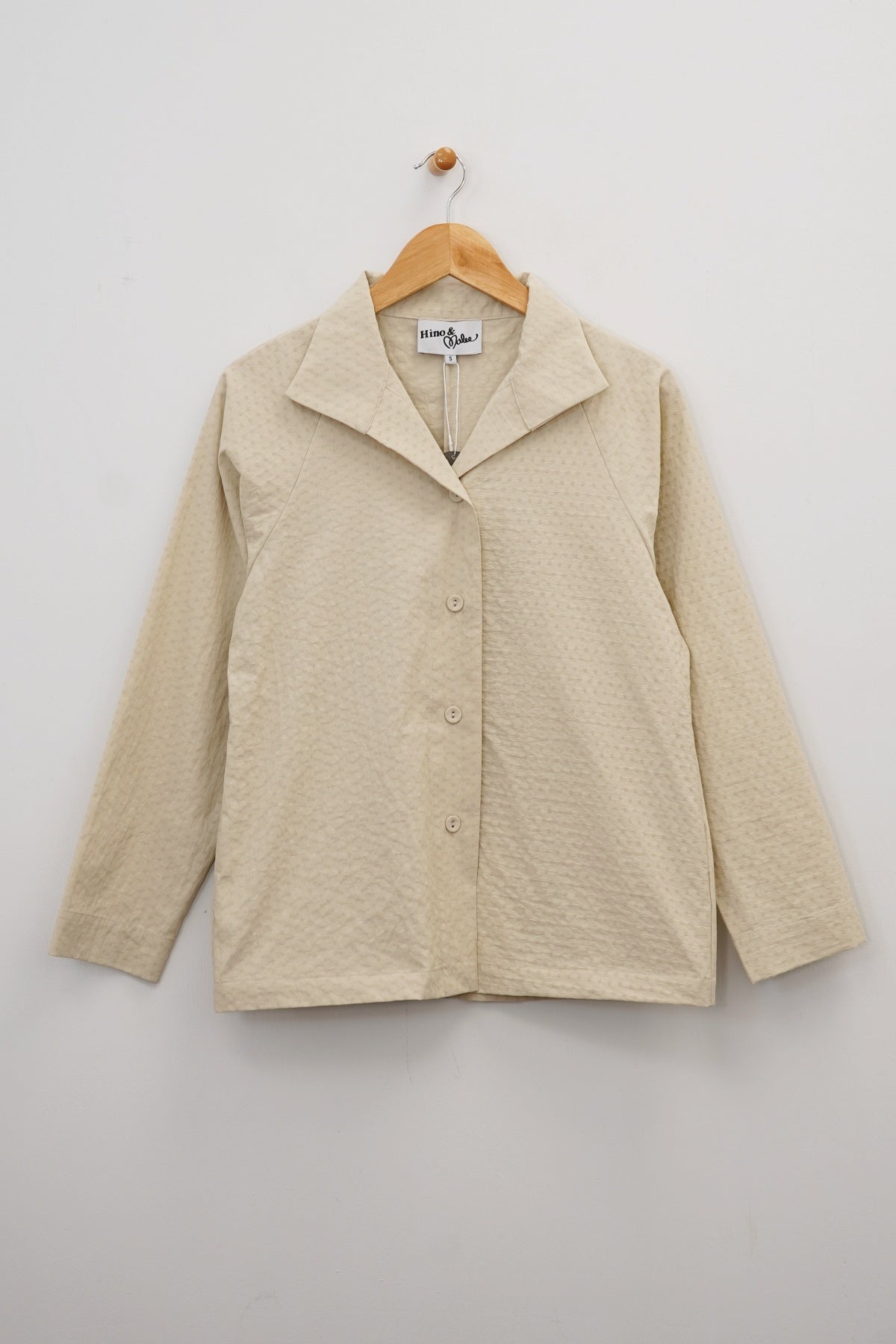 25" Beige Button Blouse