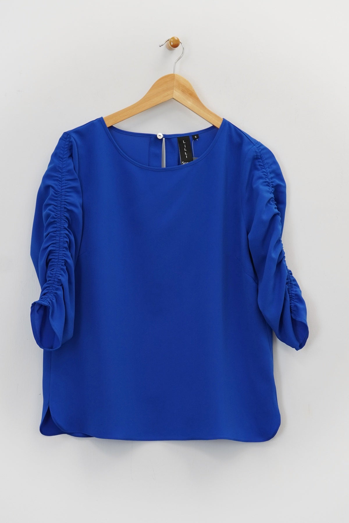 25" Ruched Elbow Sleeve Top