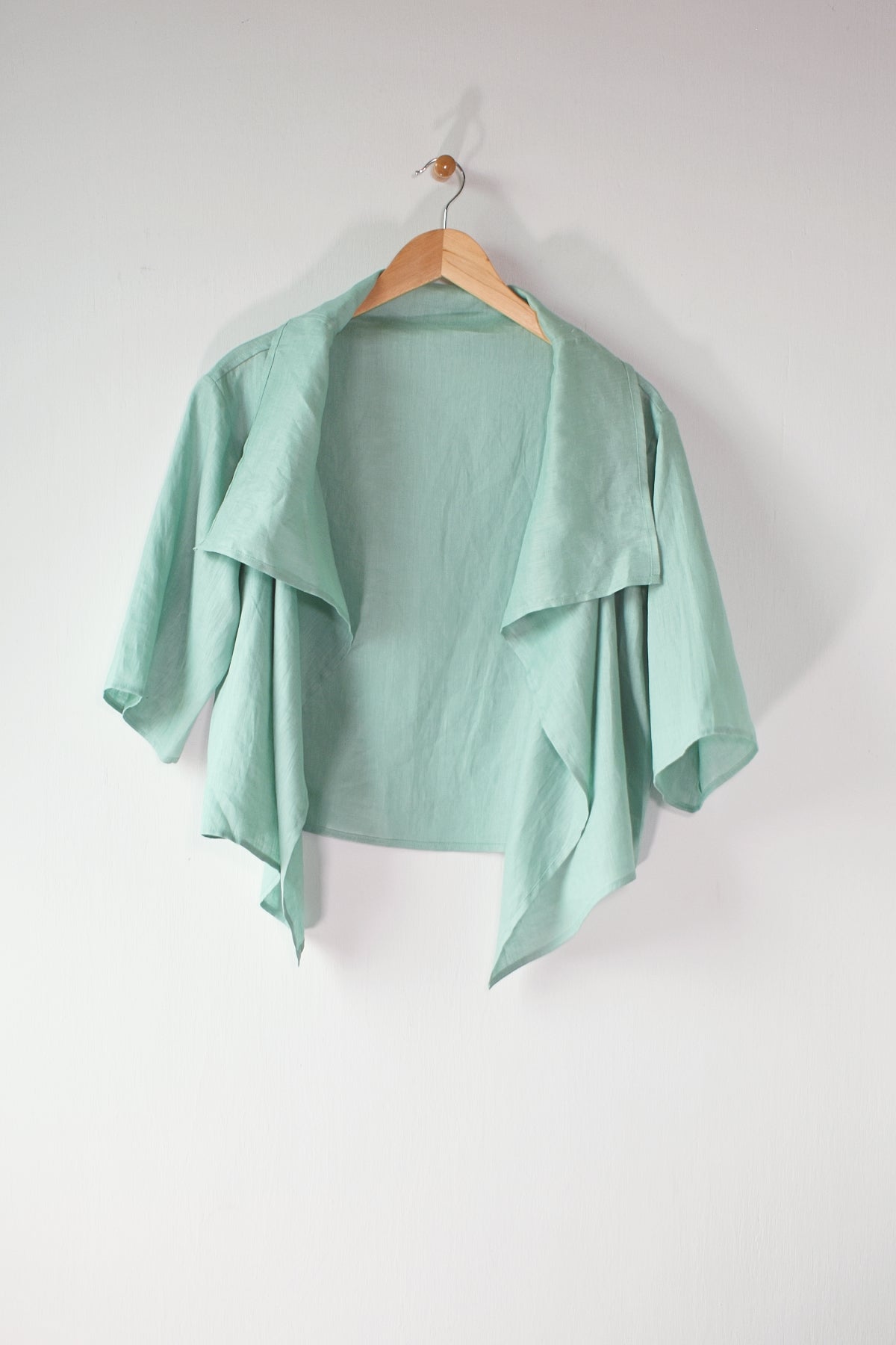 23" Linen Open Cardigan