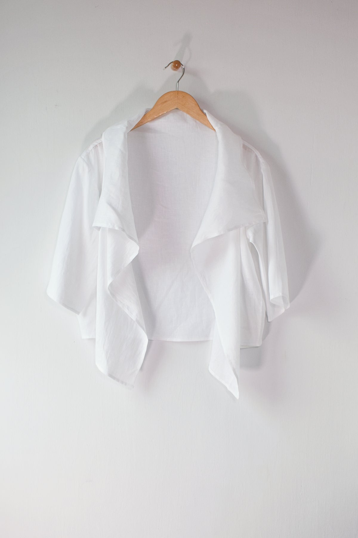 23" Linen Open Cardigan