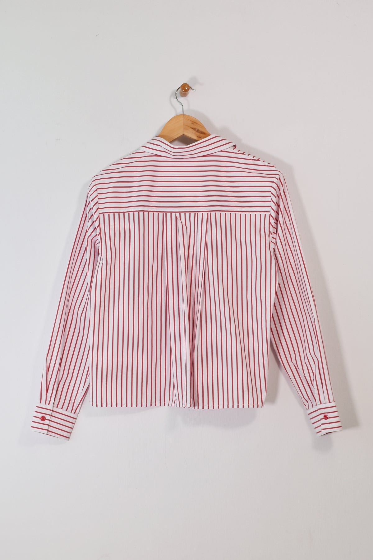 25" Alternating Stripe Blouse with Pocket