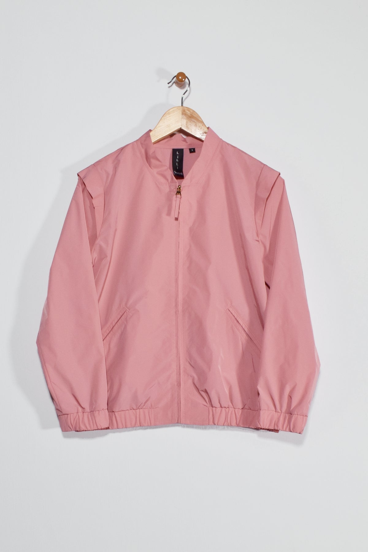 25" Bomber Jacket with Gold Zipper