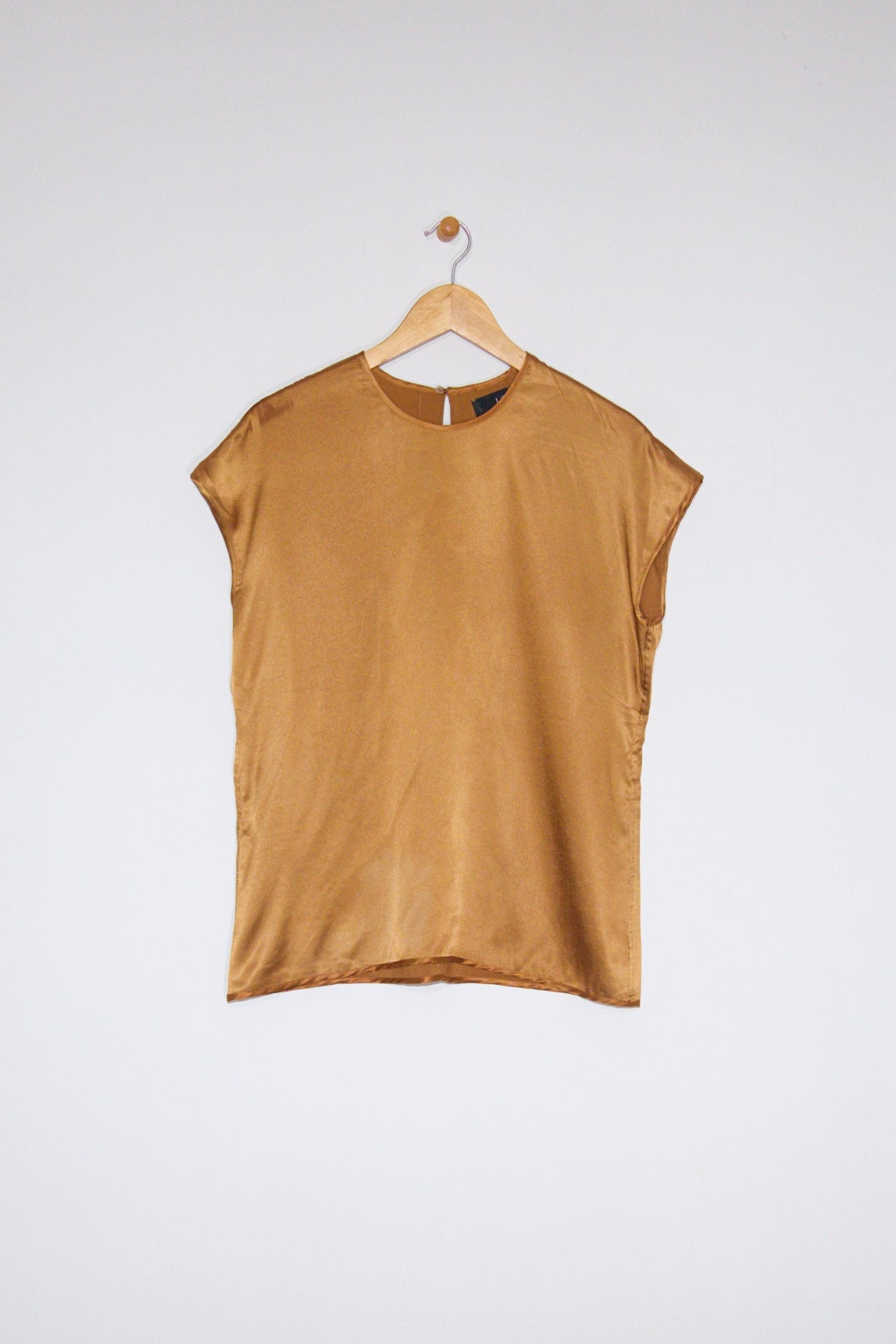 25" Reversible Satin Cap Sleeve Top