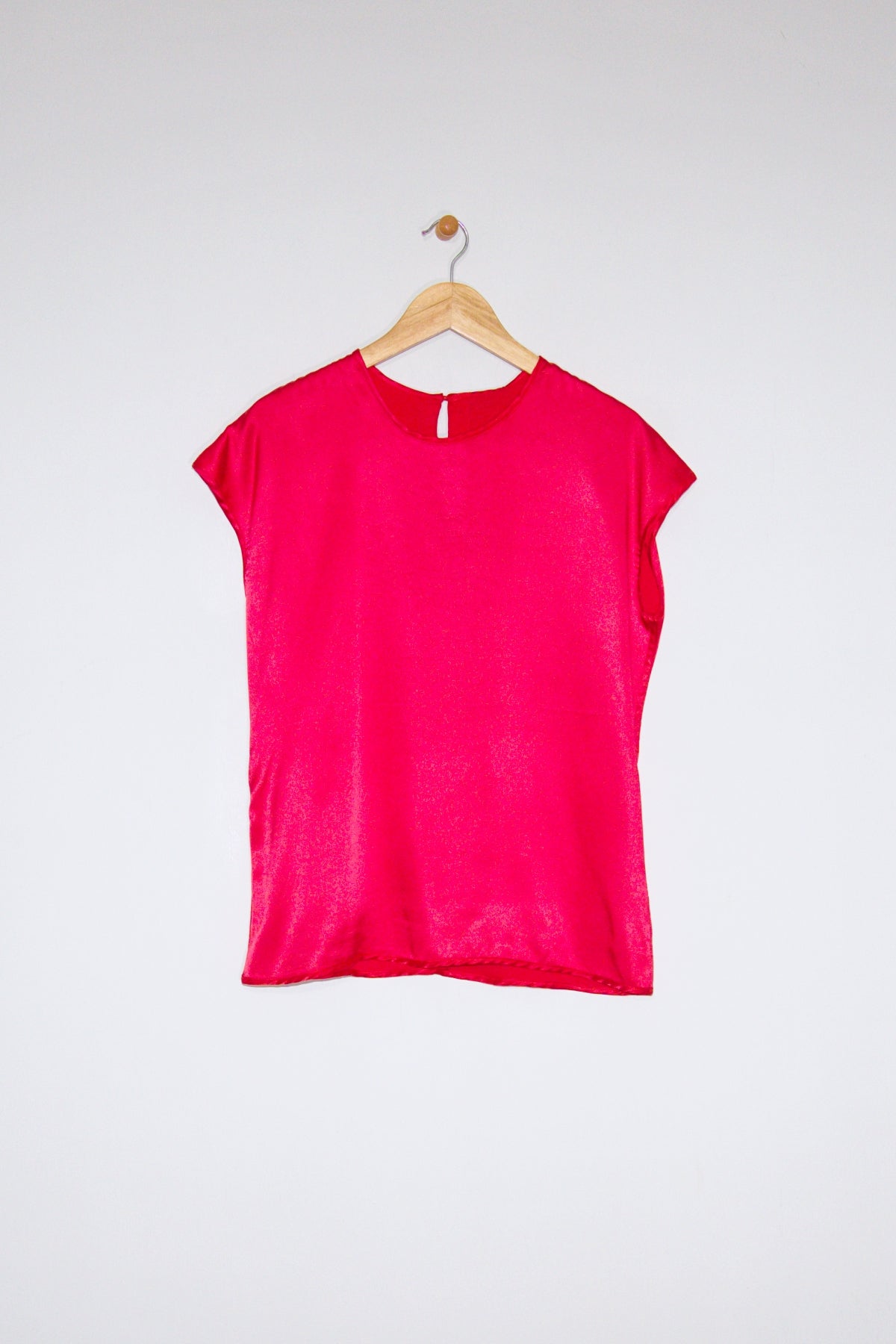 25" Reversible Satin Cap Sleeve Top