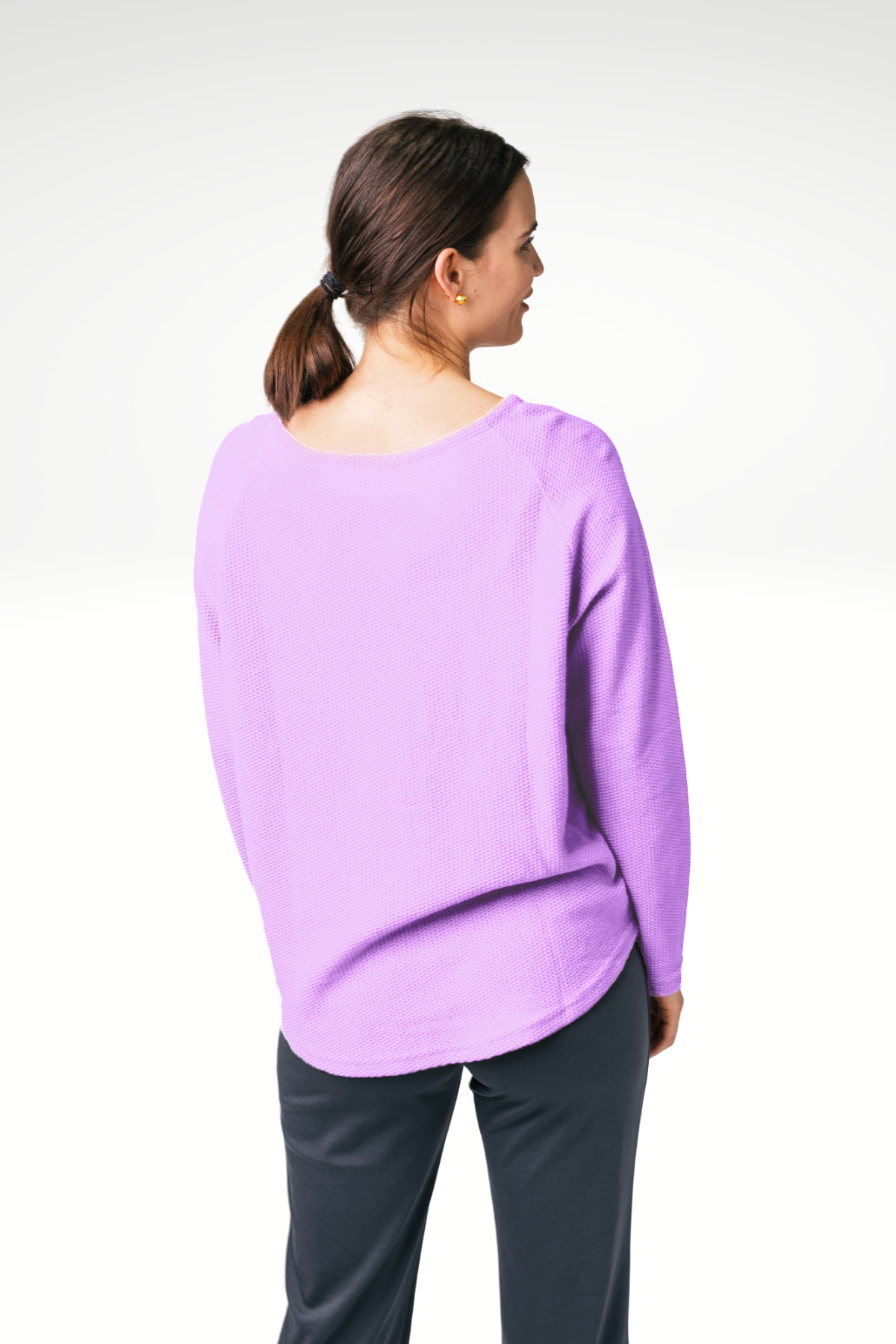 24" Cropped Waffle Sweater