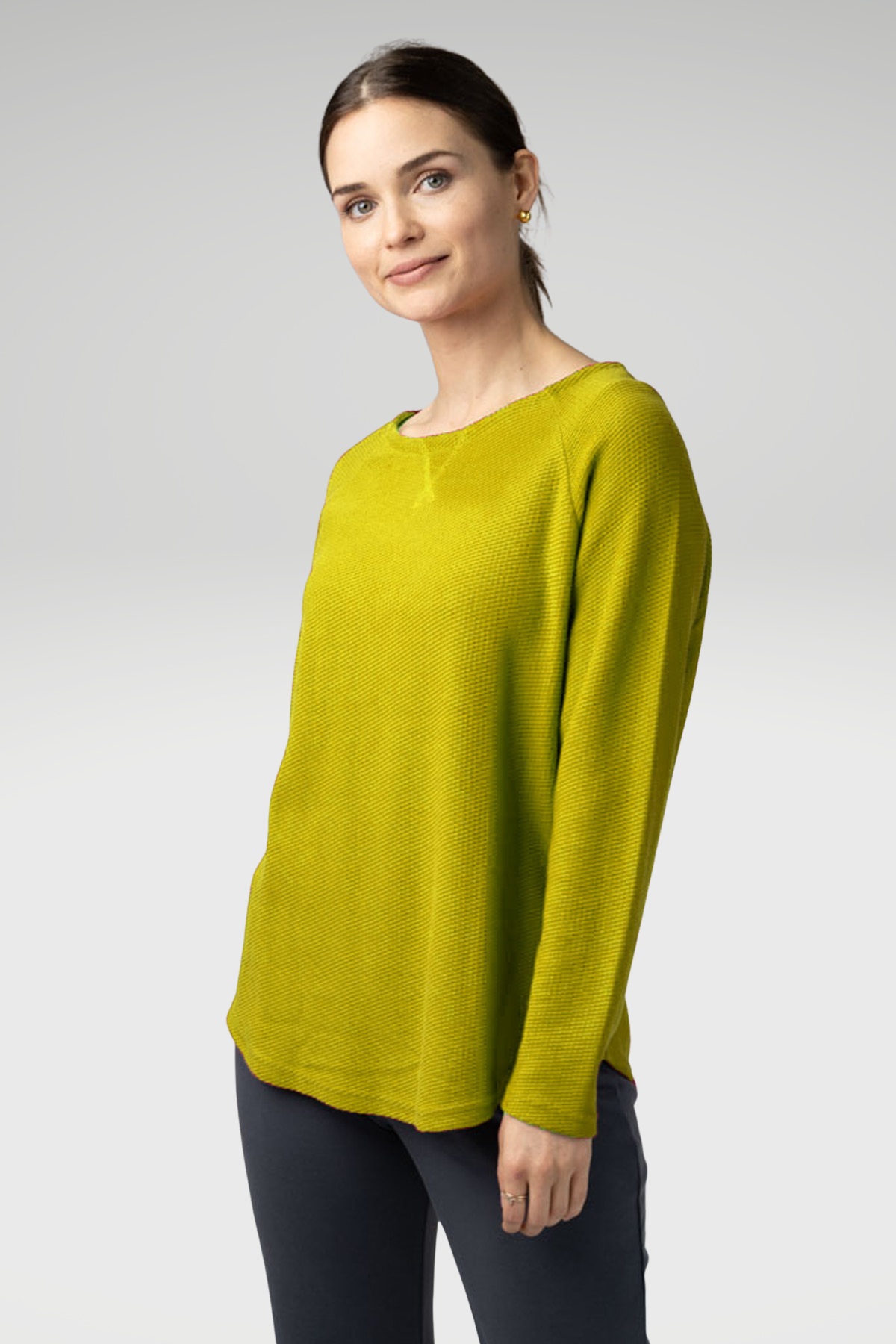 24" Cropped Waffle Sweater