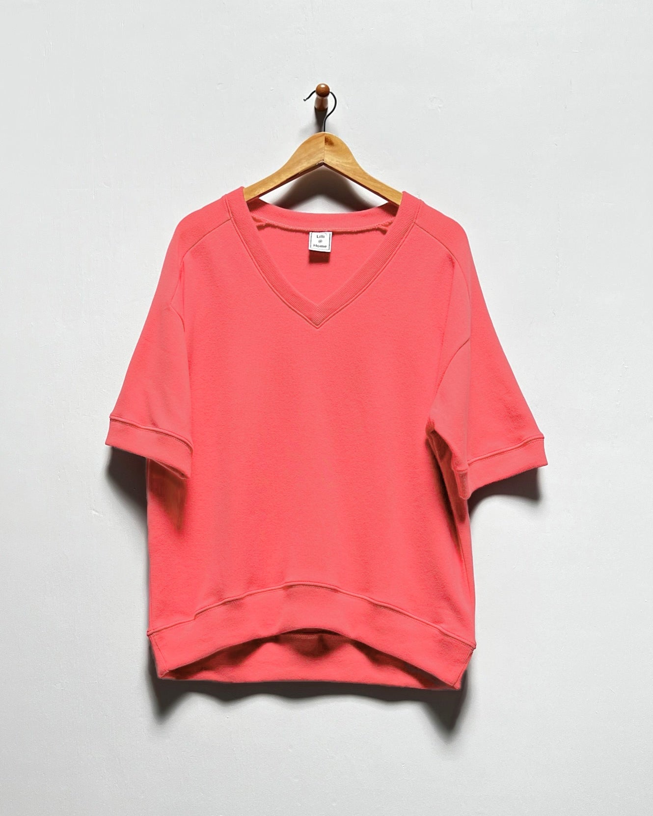 24" Short Sleeve V-Neck Sweater