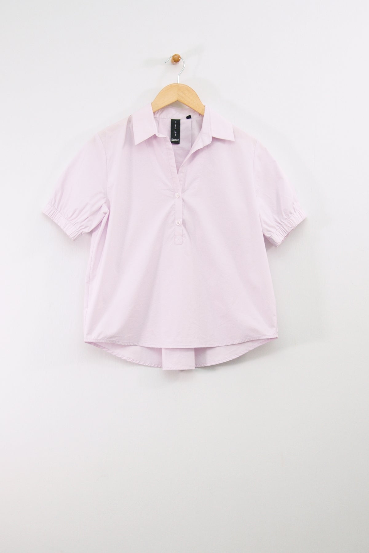 25" Short Sleeve Pullover with Elastic Cuff