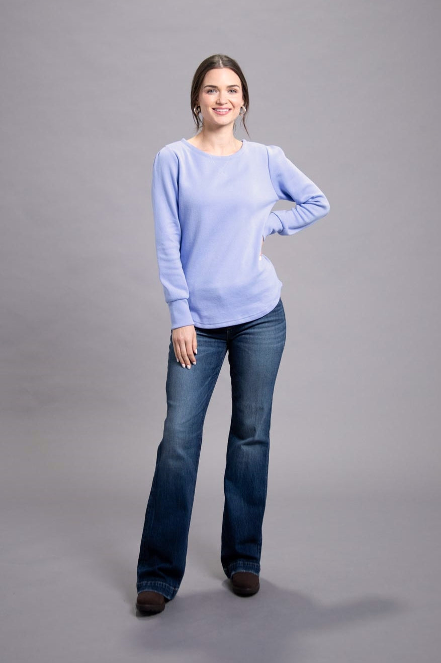 25" Ruched Shoulder Sweater