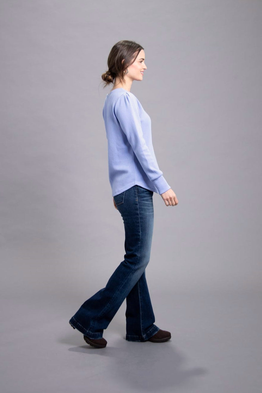 25" Ruched Shoulder Sweater