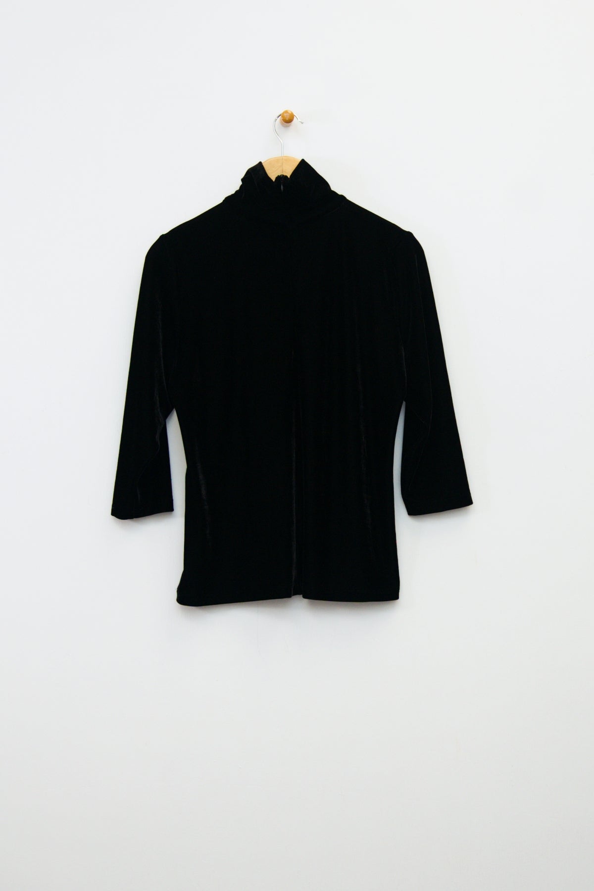 25" Velvet Mock Neck Top