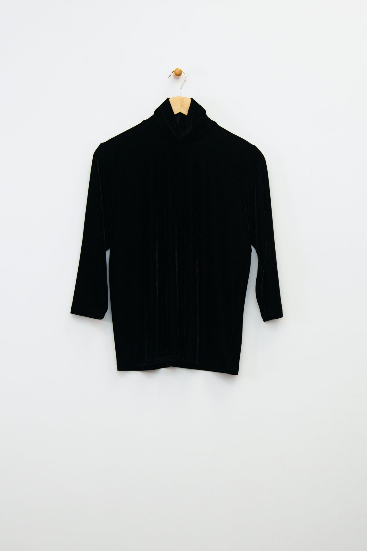 25" Velvet Mock Neck Top