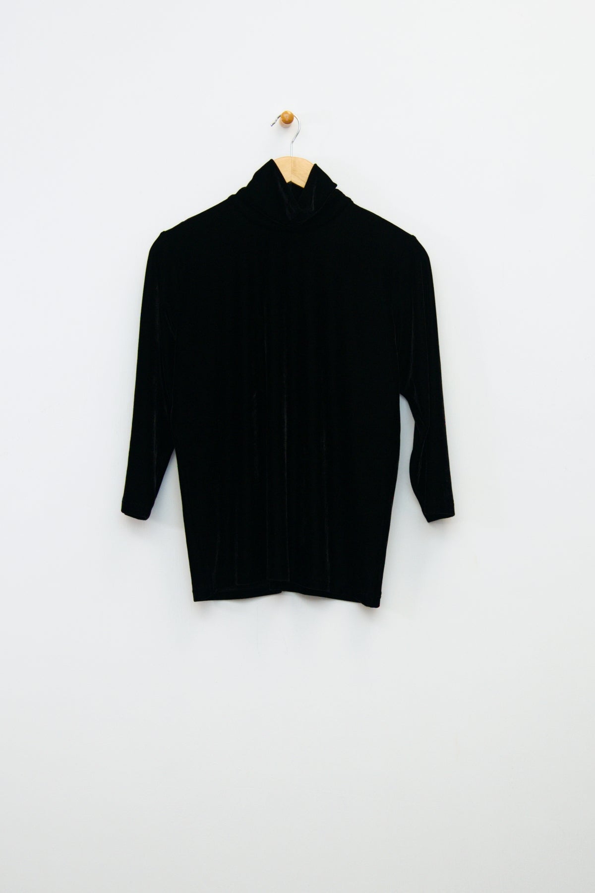 25" Velvet Mock Neck Top