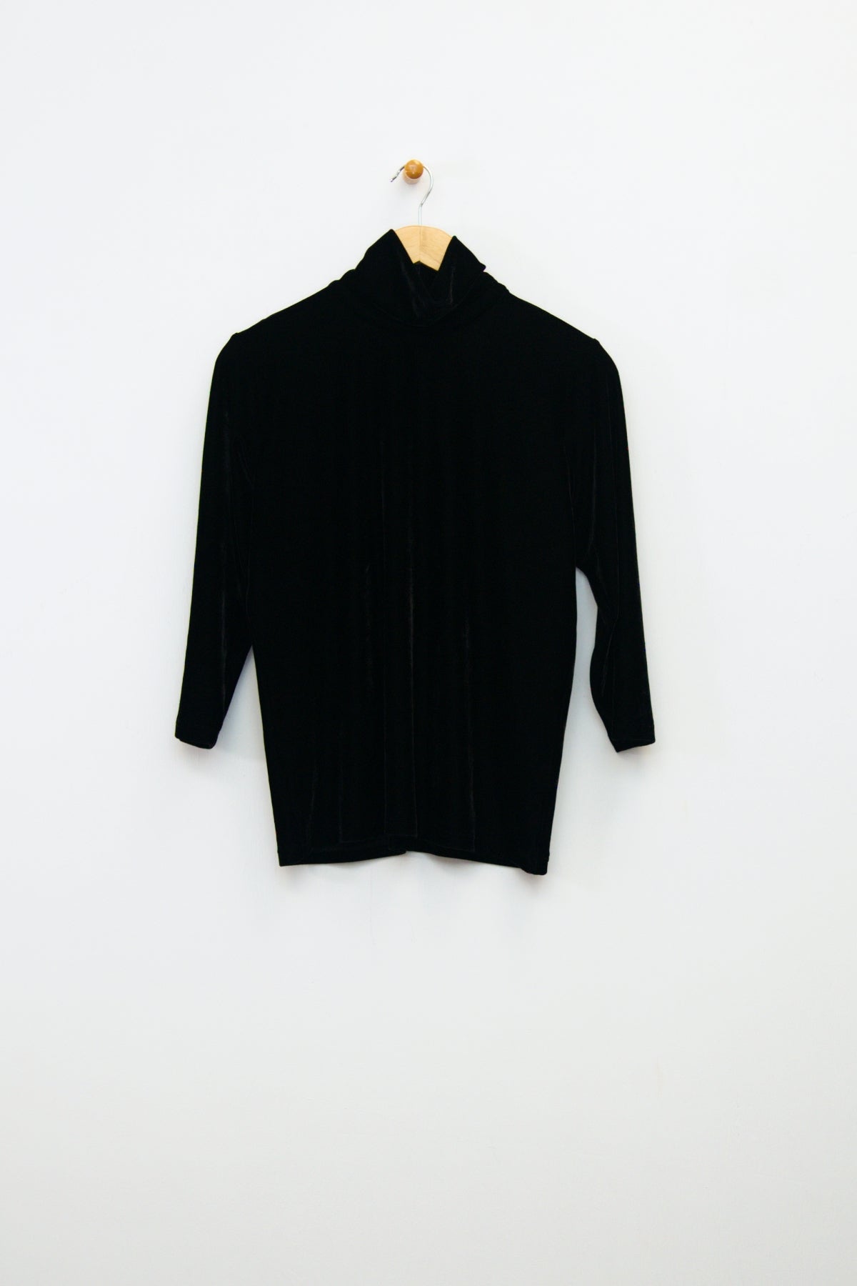 25" Velvet Mock Neck Top